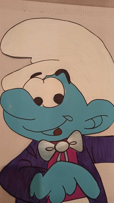 Smerf, Dekoracja Przedszkole, Szkoła - Własnoręcznie wykonane