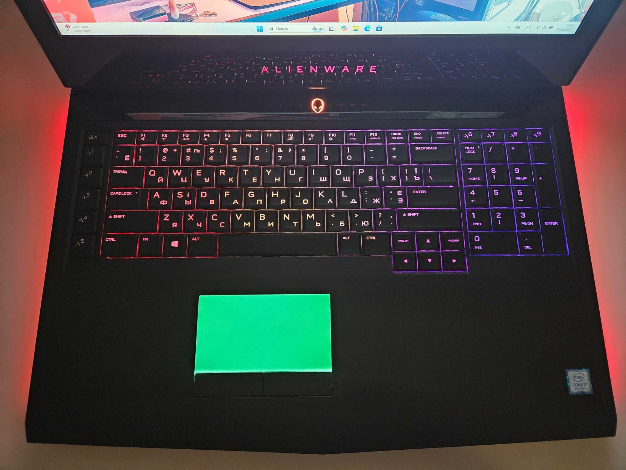 Ноутбук Dell Alienware 17 R5 i7-8750H|GTX 1070|16GB|256GB|256GB|1Tb