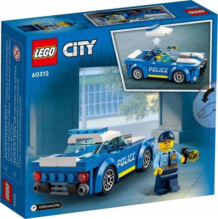 Klocki Lego City 60312 Radiowóz Policyjny Auto Policja Figurki + Torba