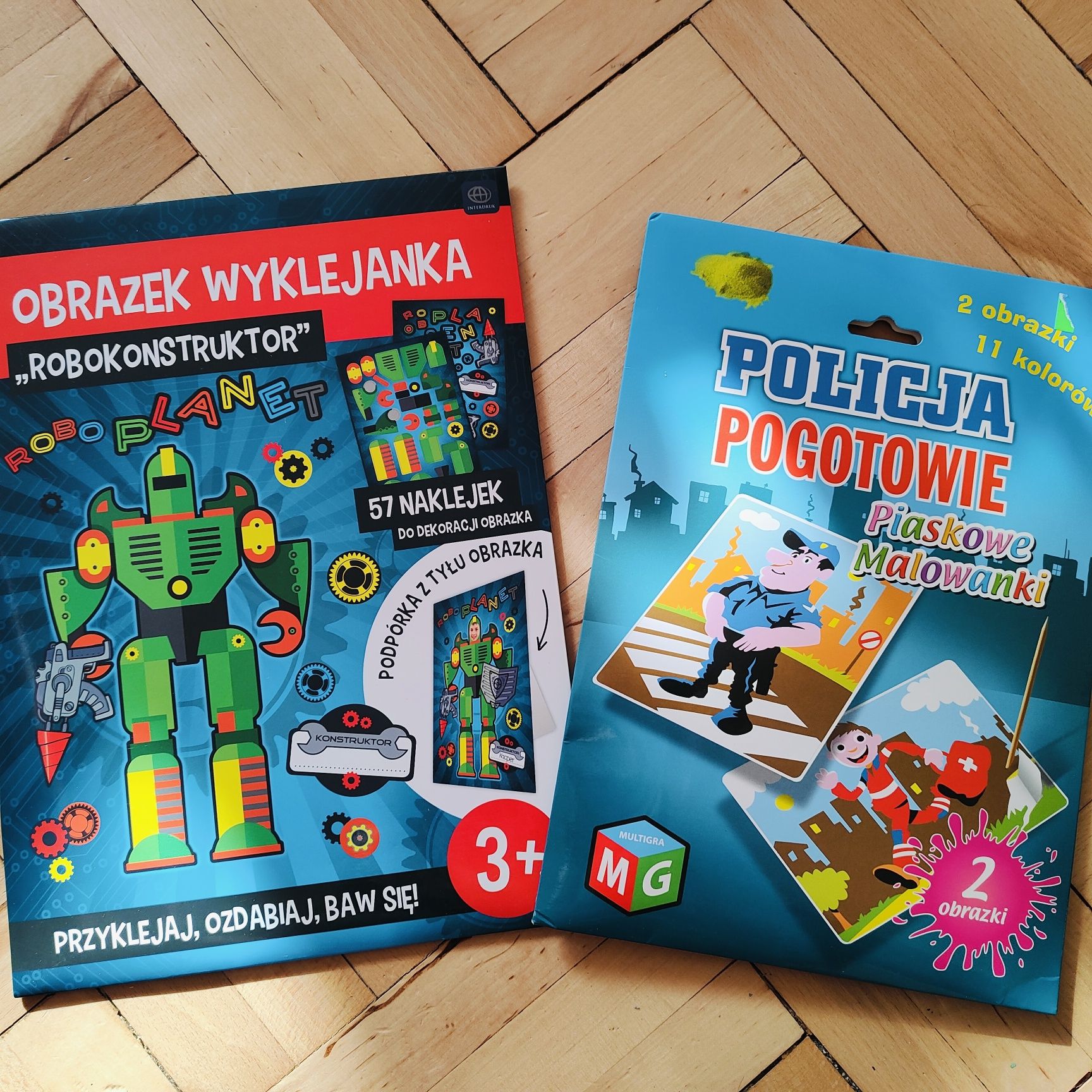Wyklejanka + malowanie piaskiem