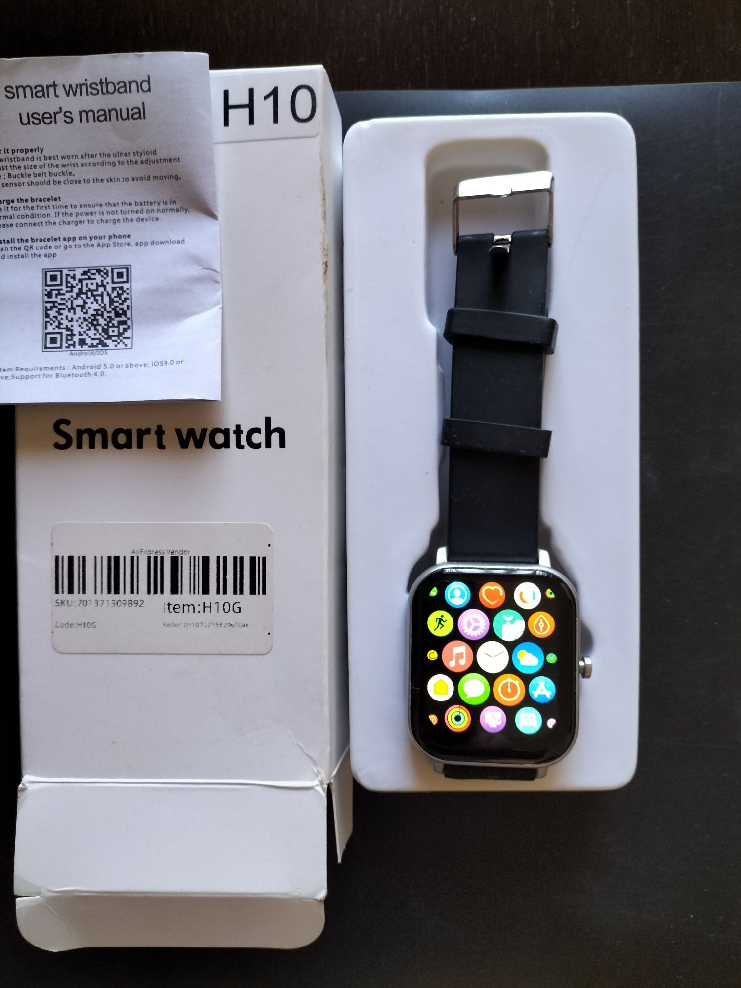 Smartwatch com atendendedor chamadas e som