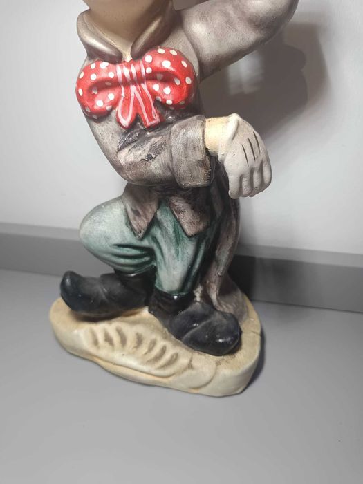 Estatueta de Palhaço em Cerâmica Vintage – Pintado à Mão