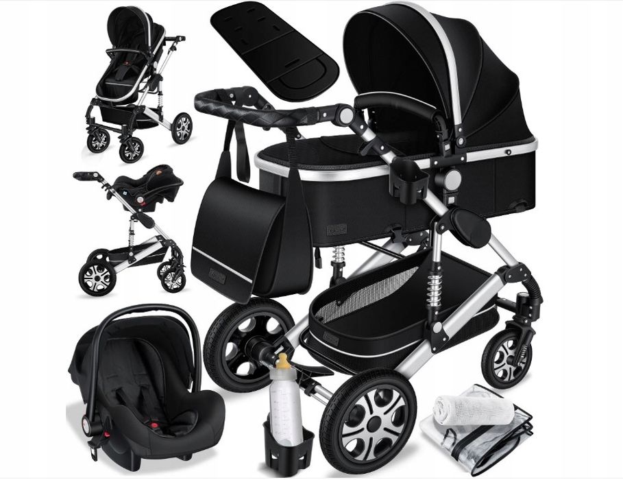 KESSER 3w1 Wózek dziecięcy gondola spacerówka fotelik  akcesoria