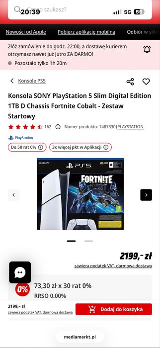 Konsola PS5 Digital Edition