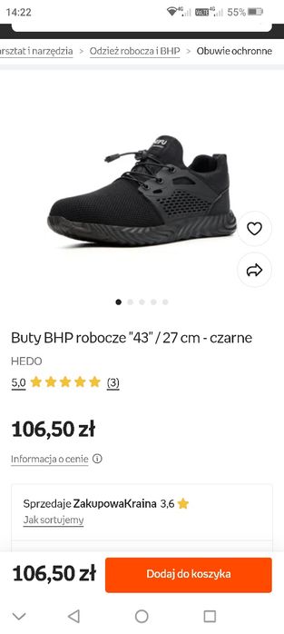 Buty BHP hedo r38 nowe