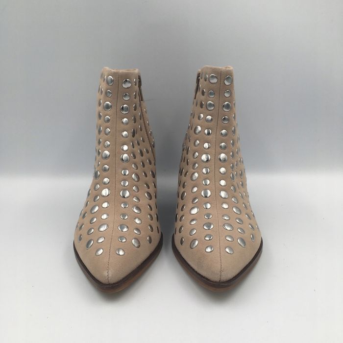 Buty damskie botki beż zamsz Copenhagen Shoes roz 37