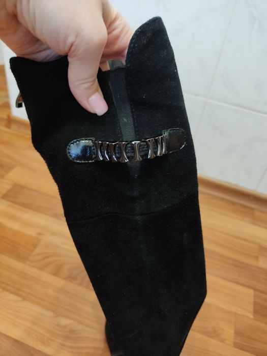 Ботфорты зимние замшевые Lonza