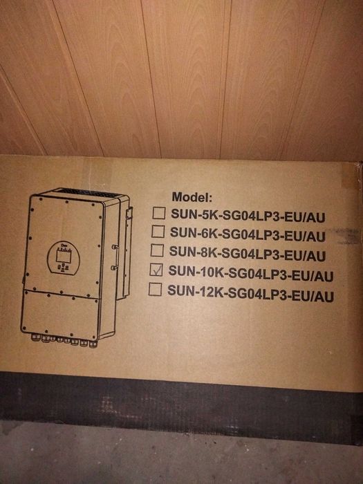 Інвектор Deye SUN -10k-SG04LP3-EU трифазний 10кв 48в обмін на однофазн