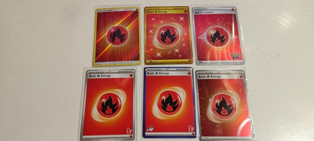 Karty Pokemon Energie Ogniste