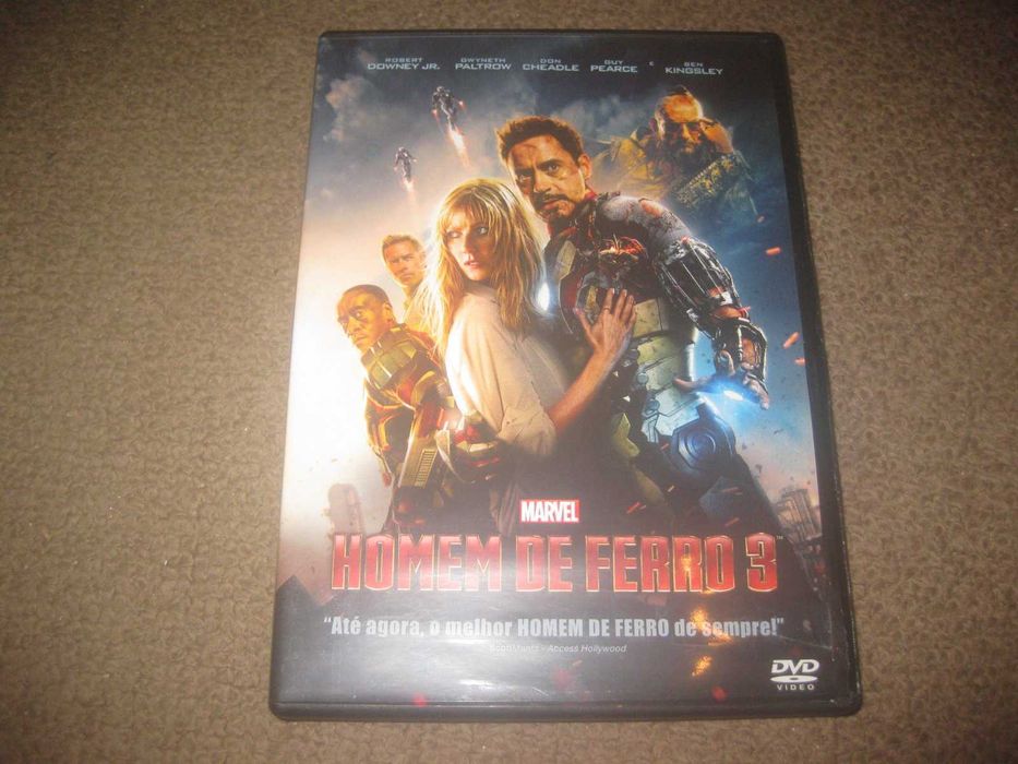 DVD "Homem de Ferro 3" com Robert Downey Jr.