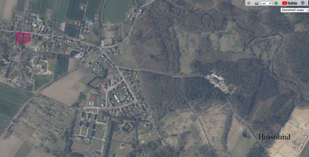 działka inwestycyjna 4230 m² w centrum Brojc