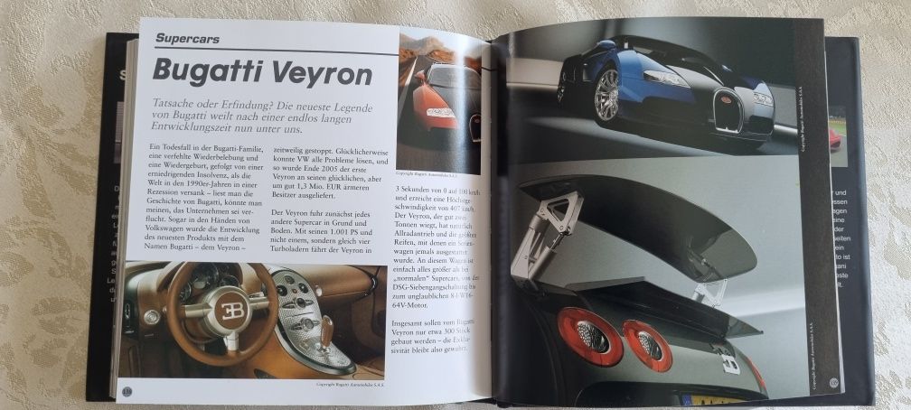 Supercars m.in Bugatti Veyron, TVR, Pagani, Langerwehe Evo, Maserati