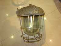 Kolekcjonerska lampa przemysłowa z PRL-u vintage