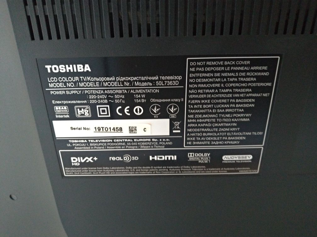 Telewizor Toshiba 50 L7363D