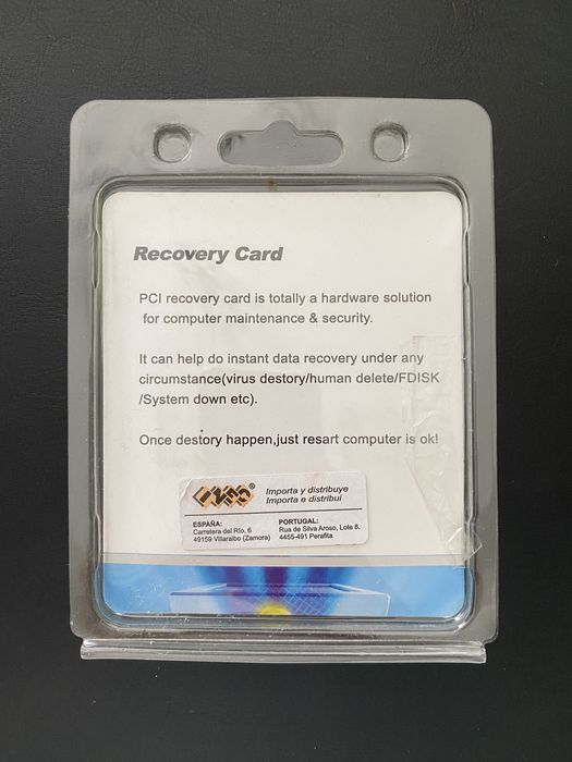Placa PCI proteco0o disco duro 9.2