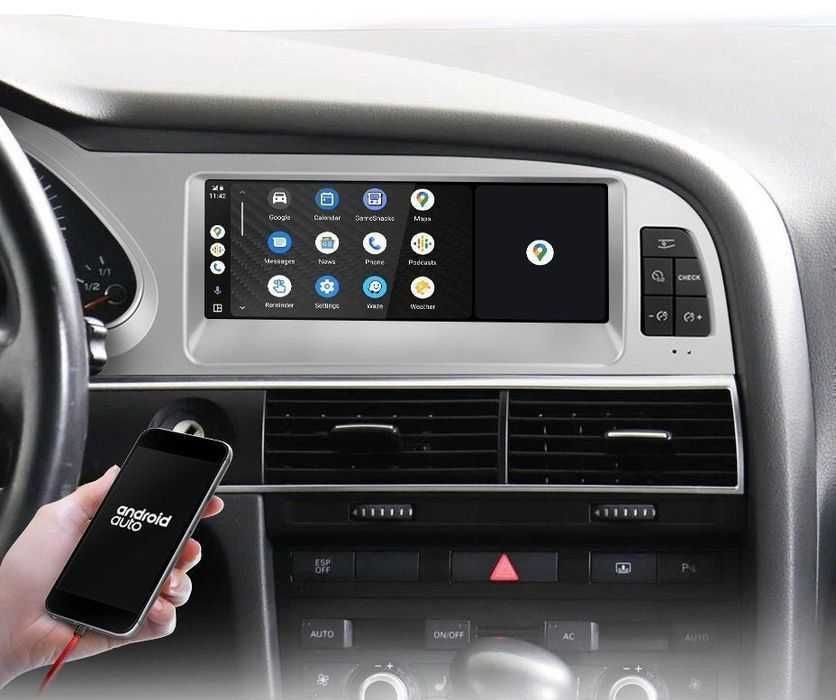 Radio Nawigacja Audi A6 C6 2005 - 2011 CarPlay Android Auto 6GB 128GB