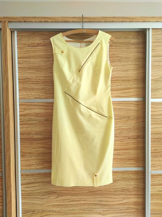 KMX jasnożółta sukienka r. 38