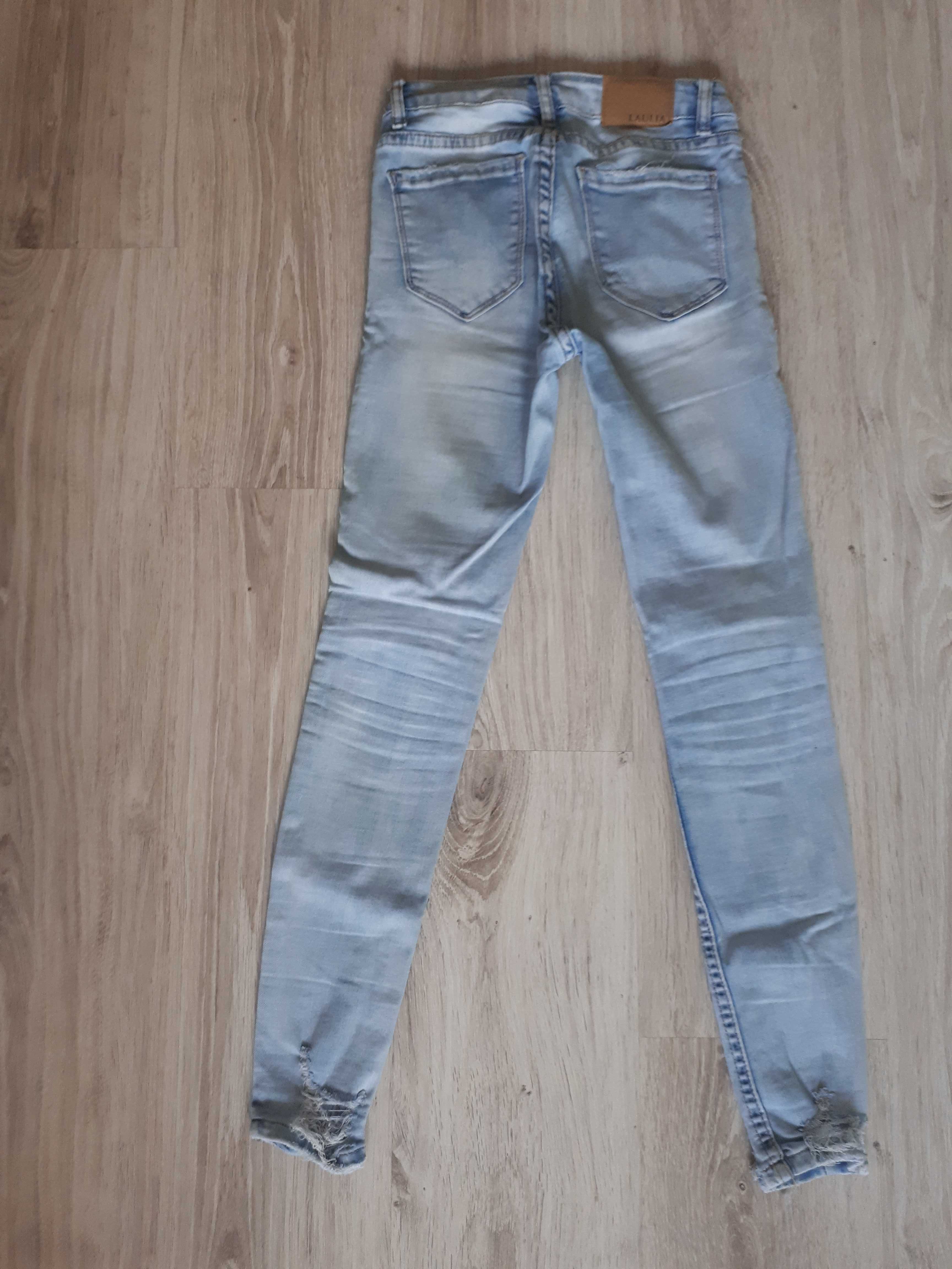 Spodnie jeansowe jasne XS