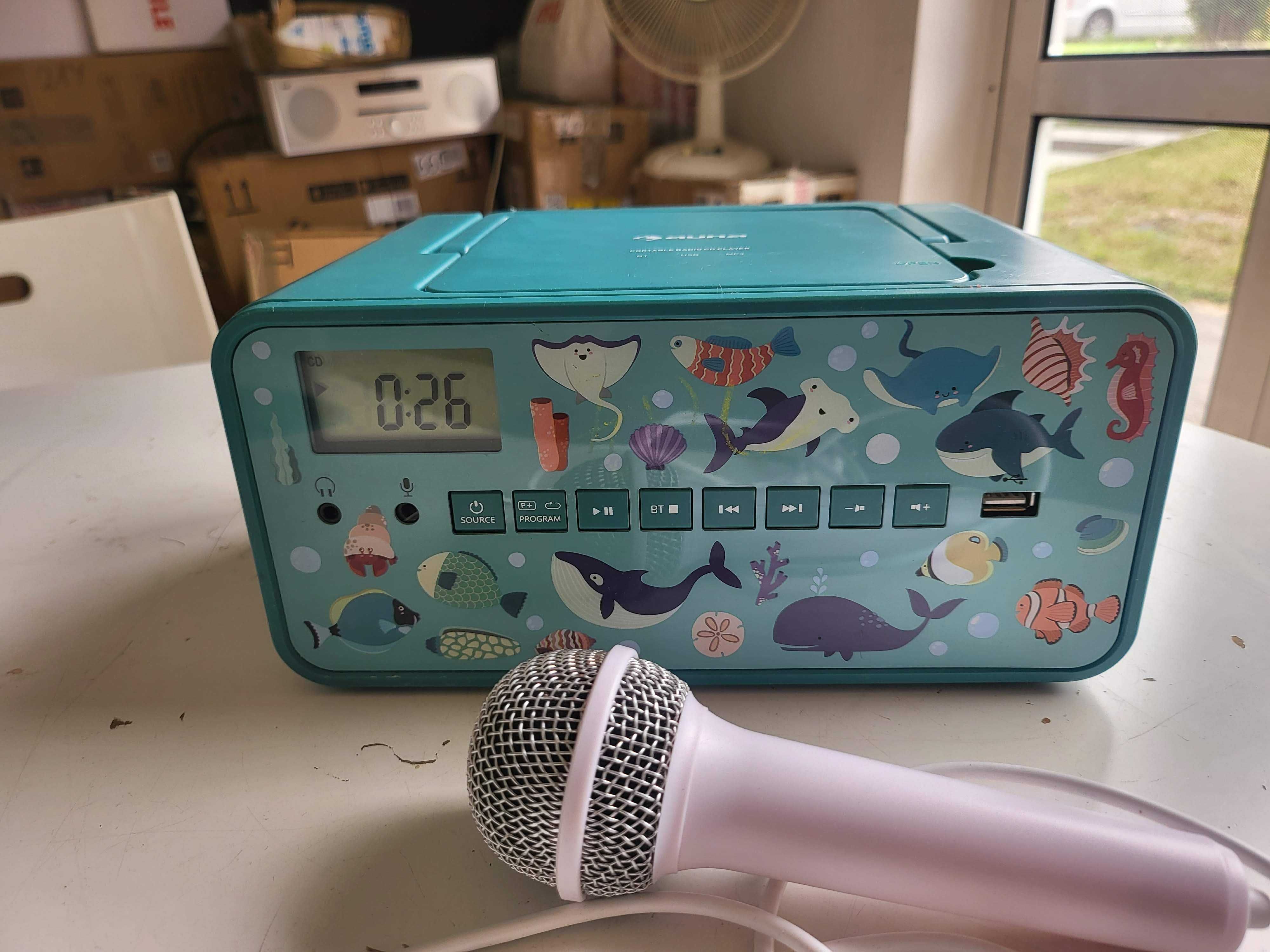 Boombox Kidsbox zwierzątka Trtkus Bluetooth /Cd,Usb 3.