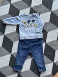 Zestaw Spodnie joggery oraz bluza  hm 80