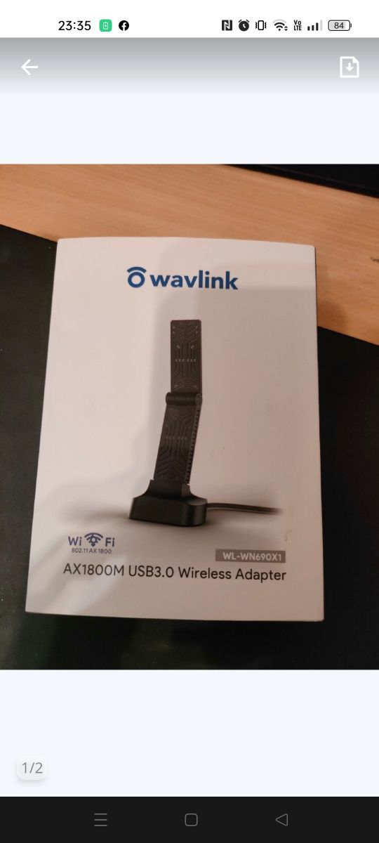 Karta sieciowa wavlink ax1800 adapter bezprzewodowy wifii