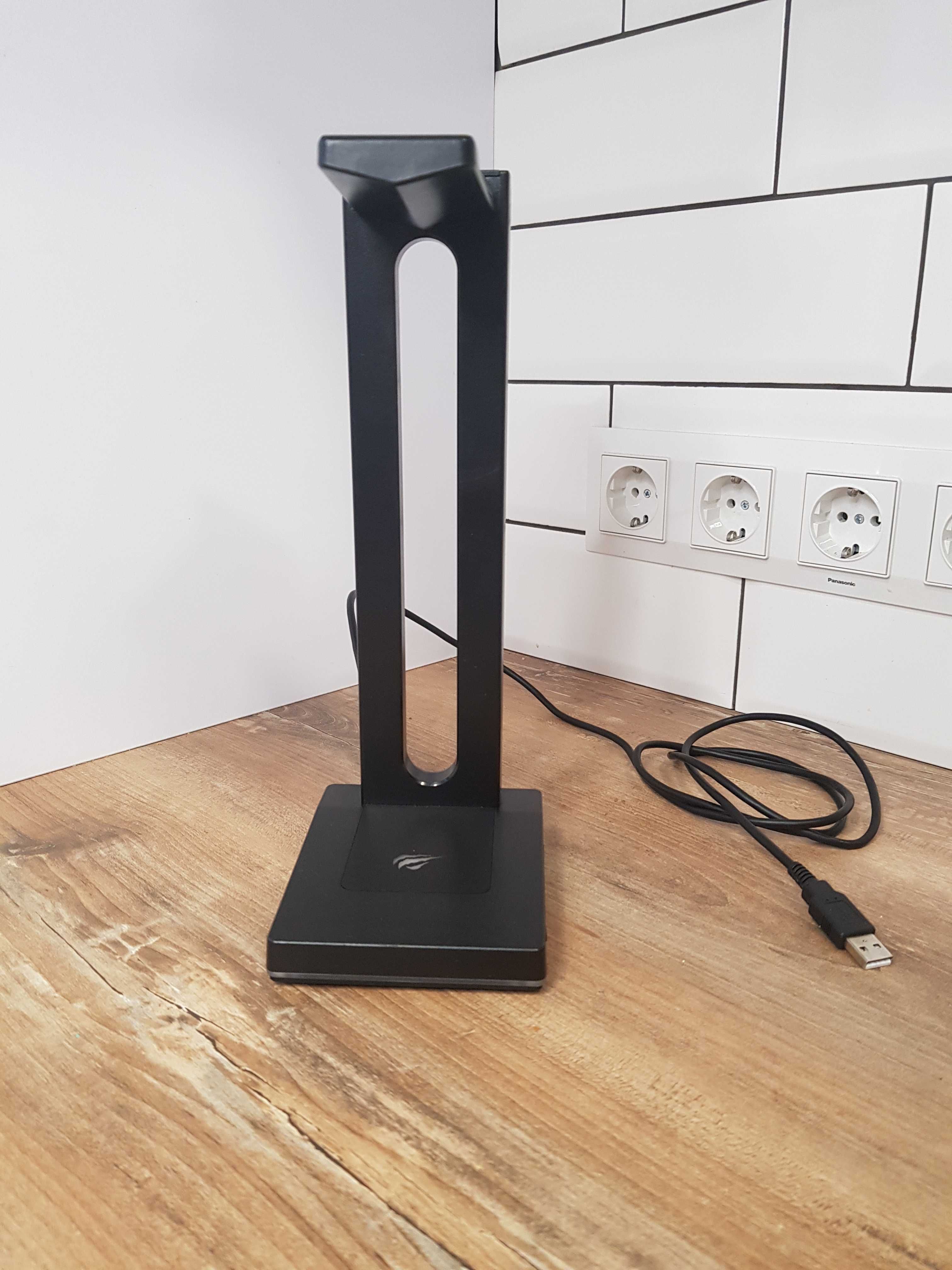 Havit Підставка для гарнітури з 2  USB, підставка для навушників RGB