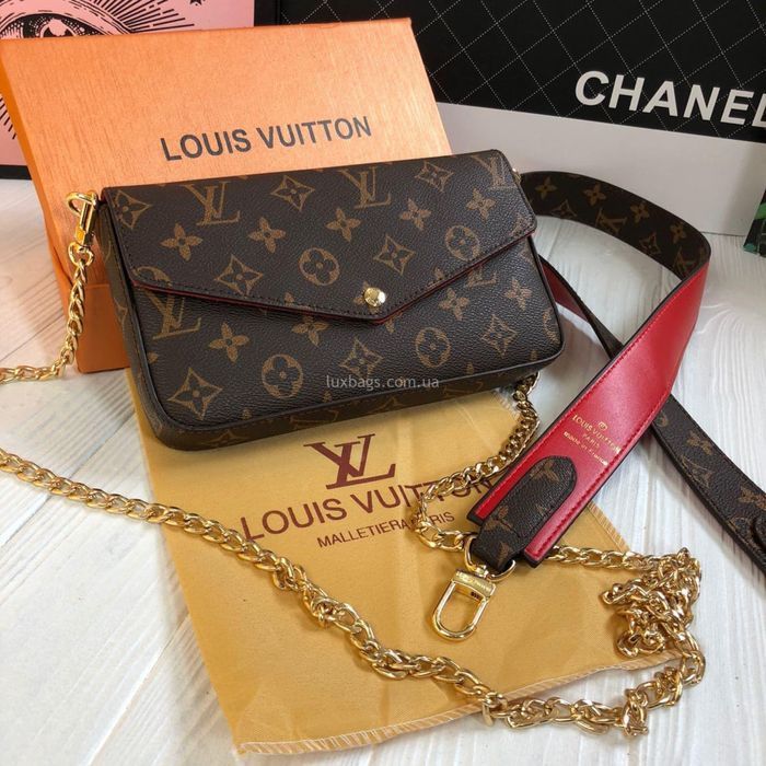 Клатч маленькая сумочка женская Louis Vuitton Felicie