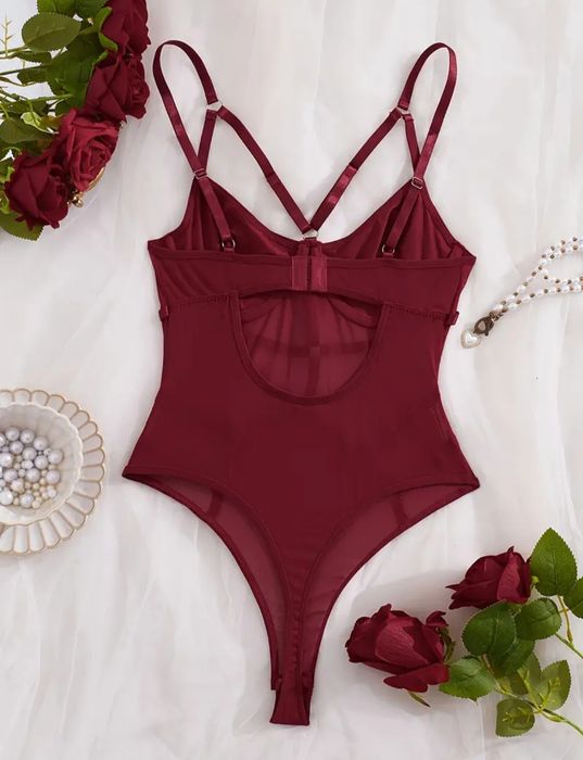 Body/Lingerie Vermelho escuro M e L