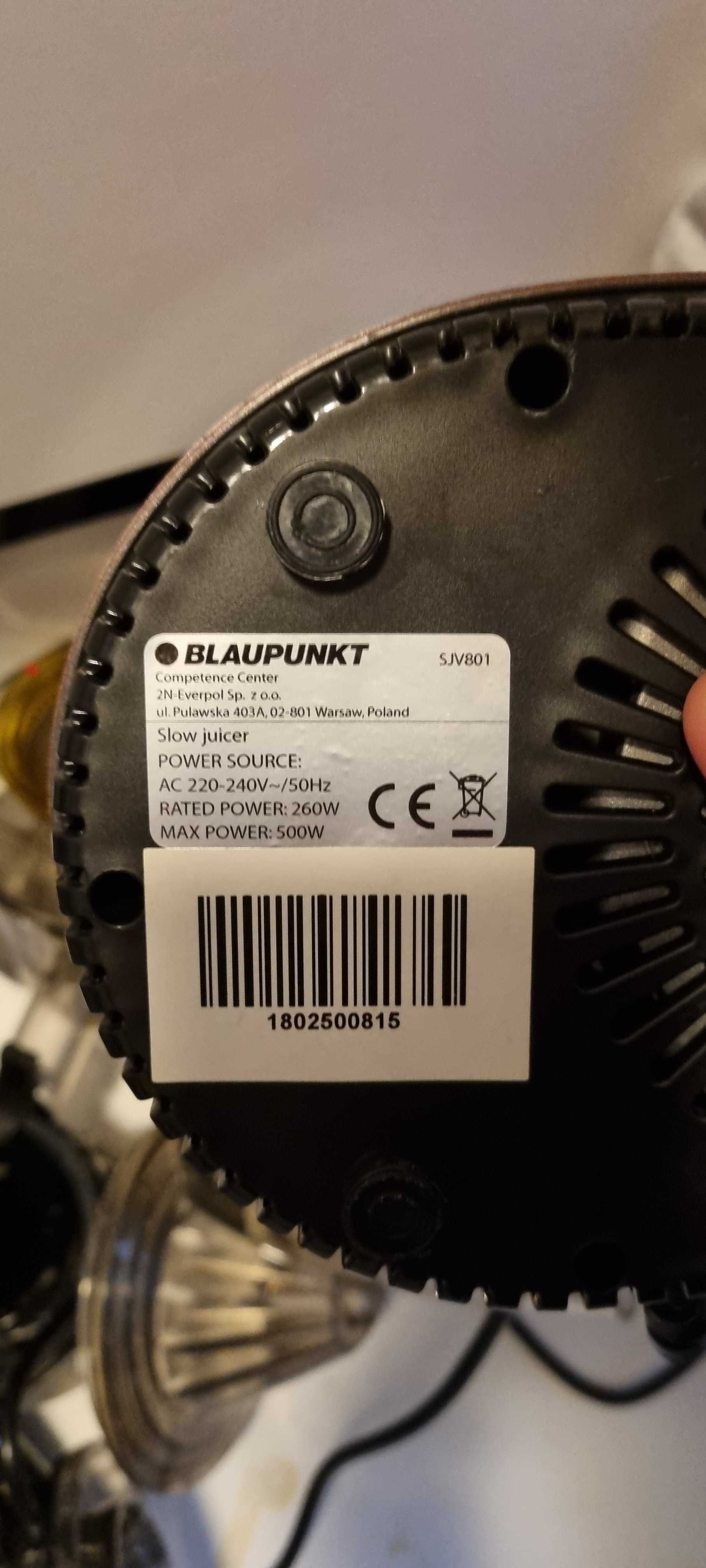 Wyciskarka wolnoobrotowa BLAUPUNKT SJV801