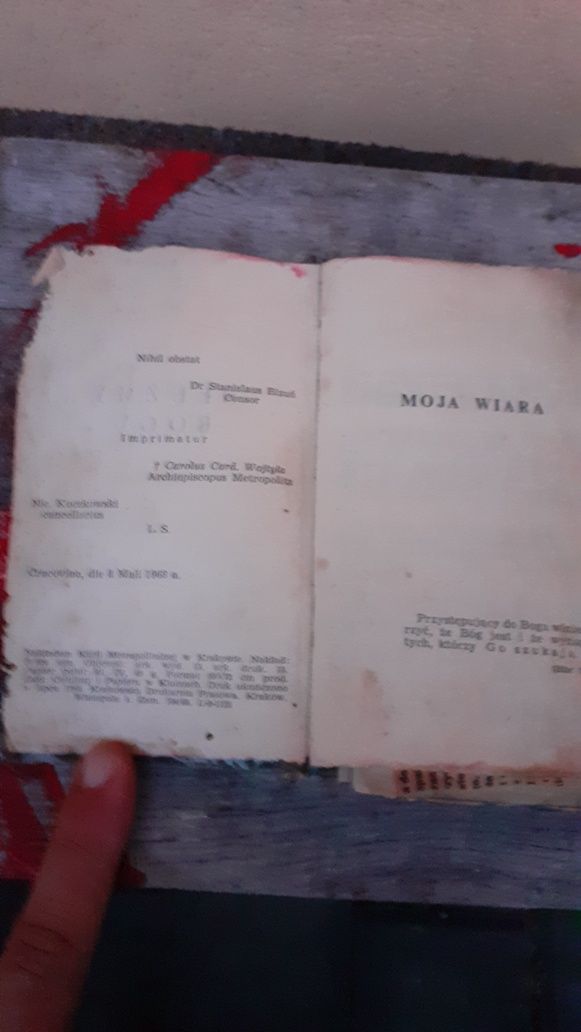 Stary modlitewnik Moja Wiara 1968