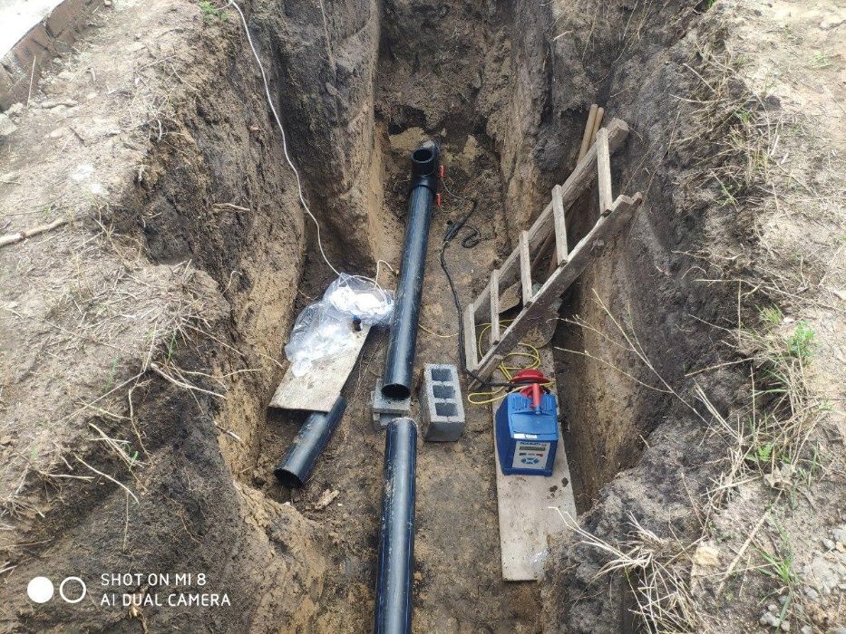 Монтаж наружного водопровода. Стыковая, терморезисторная пайка.