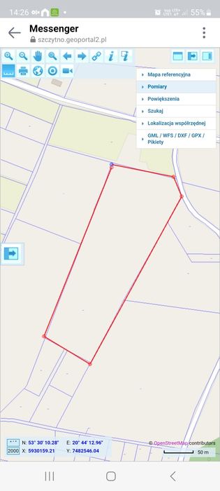 Ziemi rolna na Mazurach Szuć 3.7ha