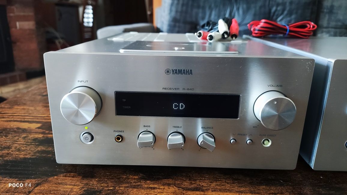 Wieża Yamaha pianocraft amplituner  R -840  odtwarzacz  Cd-640 , pilot