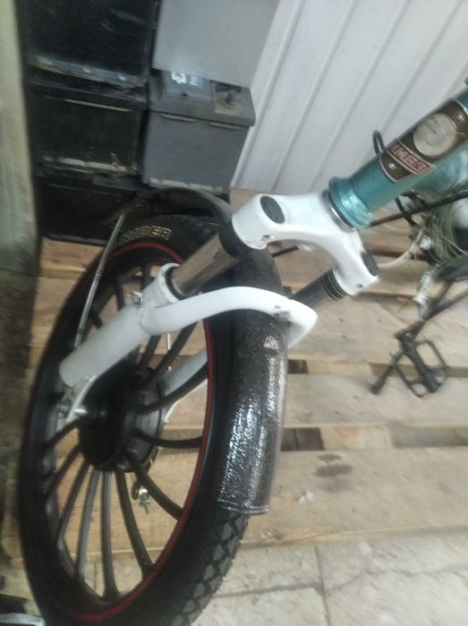 Велосипед АИСТ з кареточним електродвигуном.