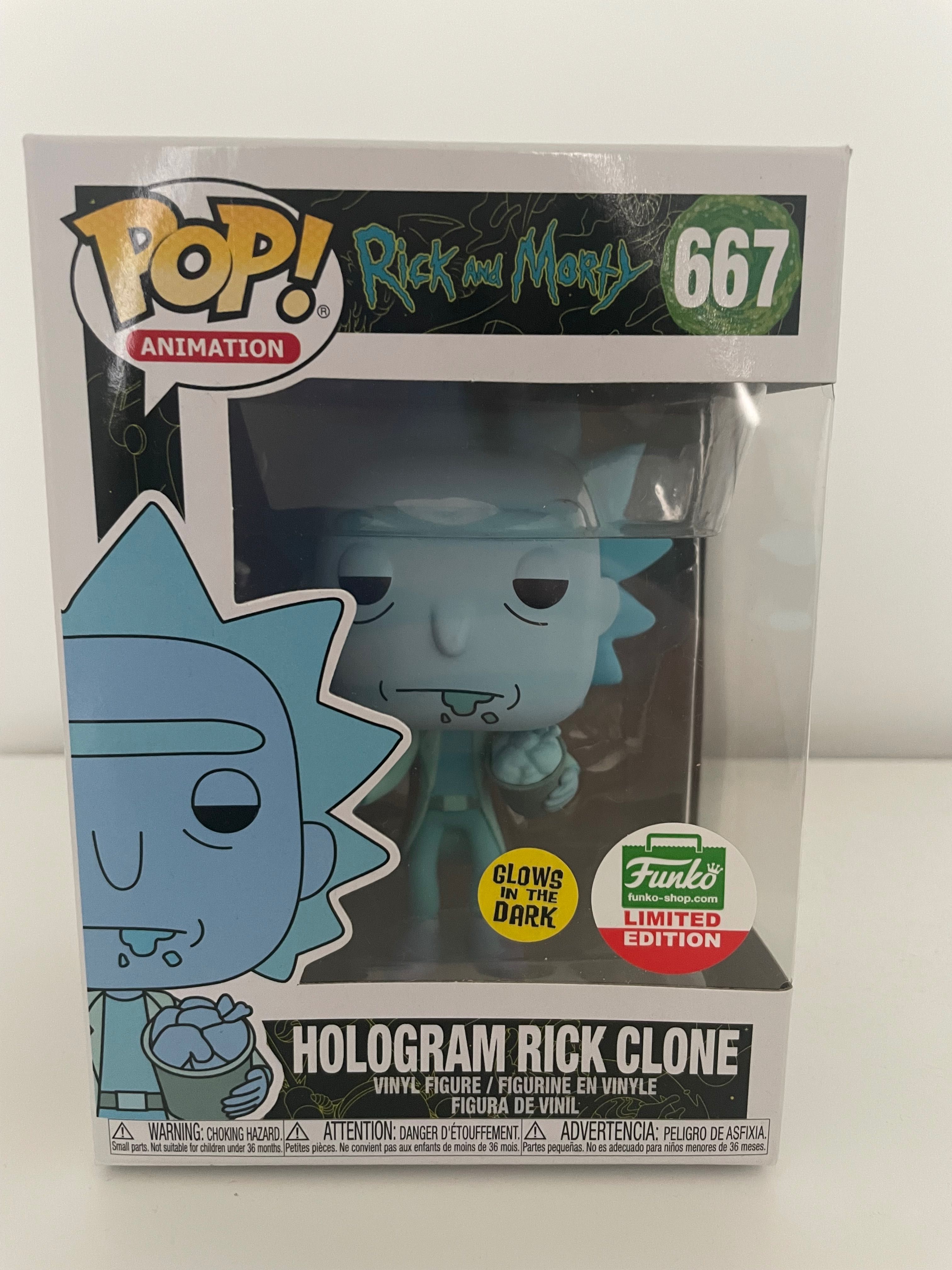 Funko Pop Hologram Rick Clone
