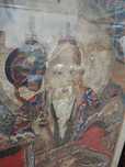 Grande Pintura Imperial Chinesa Papel Xuan séc XVIII 185 cm