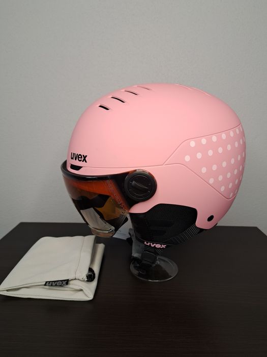 Kaski Kask narciarski snowboardowy Uvex Rocket jr z wizjerem r 51-55 S