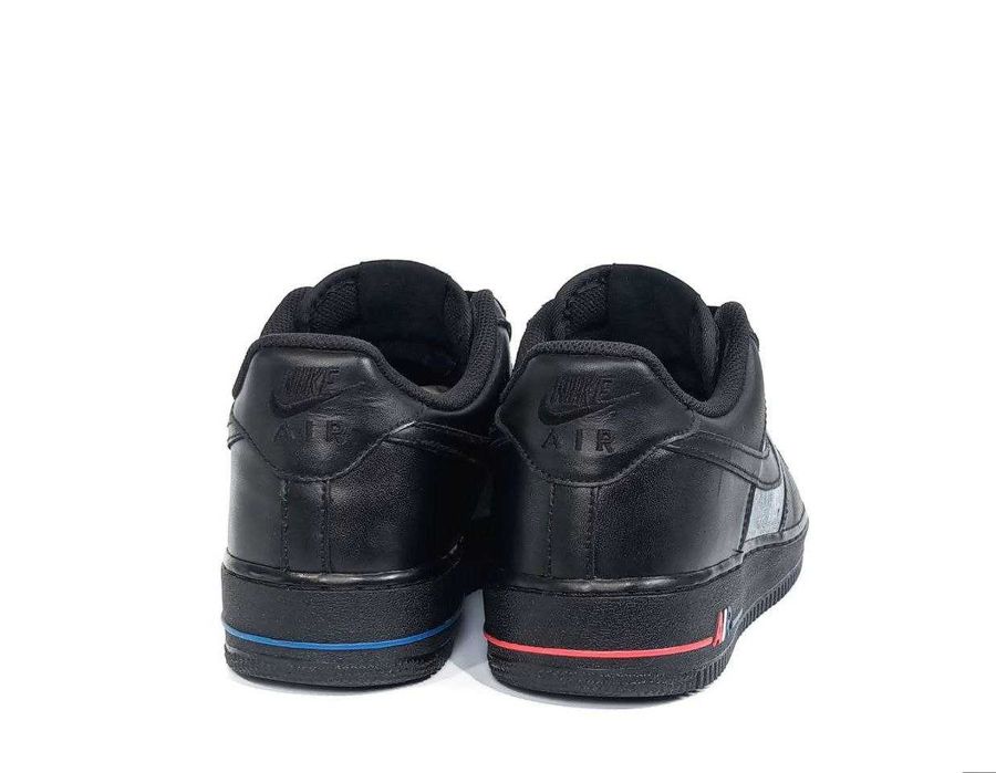 Кожаные кроссовки Nike Air Force 1 '07 Black Оригинал