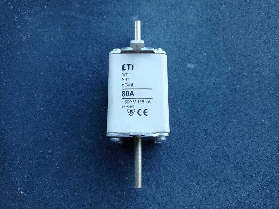 Nowa wkładka bezpiecznikowa 80A WT-1 NH1 , ETI
