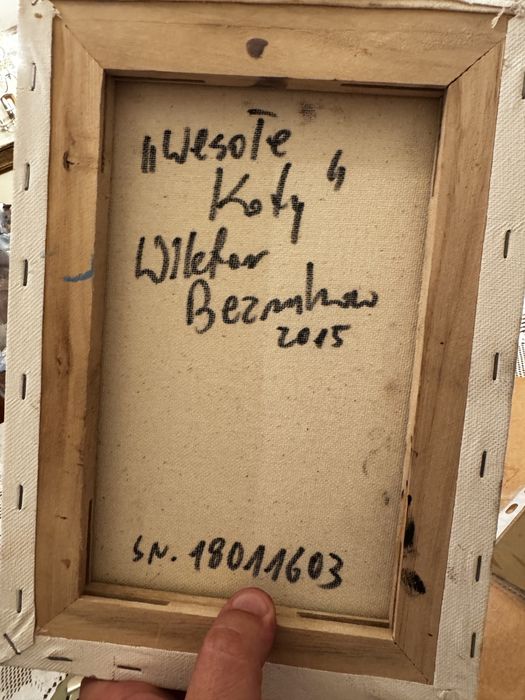 Obraz wesołe koty certyfikat Bezrukow