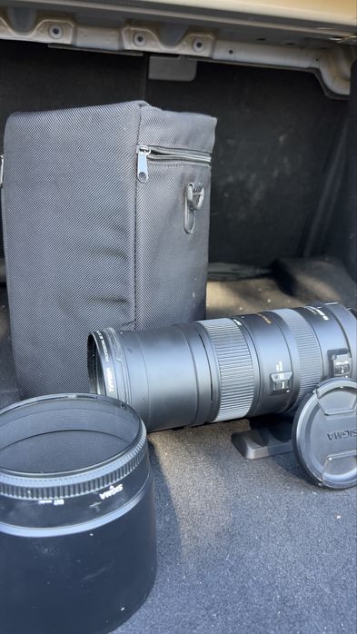 Objetiva Sigma 150-500mm APO DG OS HSM + Filtro Tiffen + Bolsa nikon