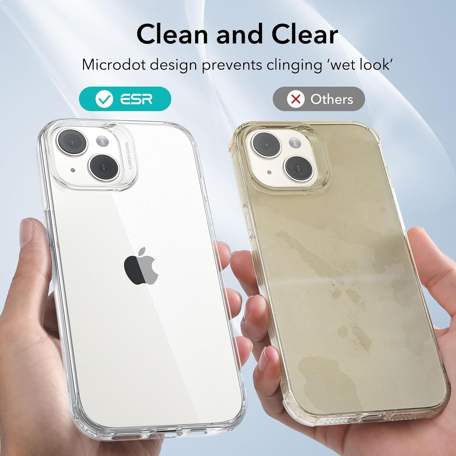 NOVA ! Capa Transparente  p Apple iPhone 15, Slim anti Amarelo