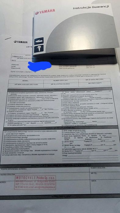 Silnik zaburtowy Yamaha 4KM stopa S