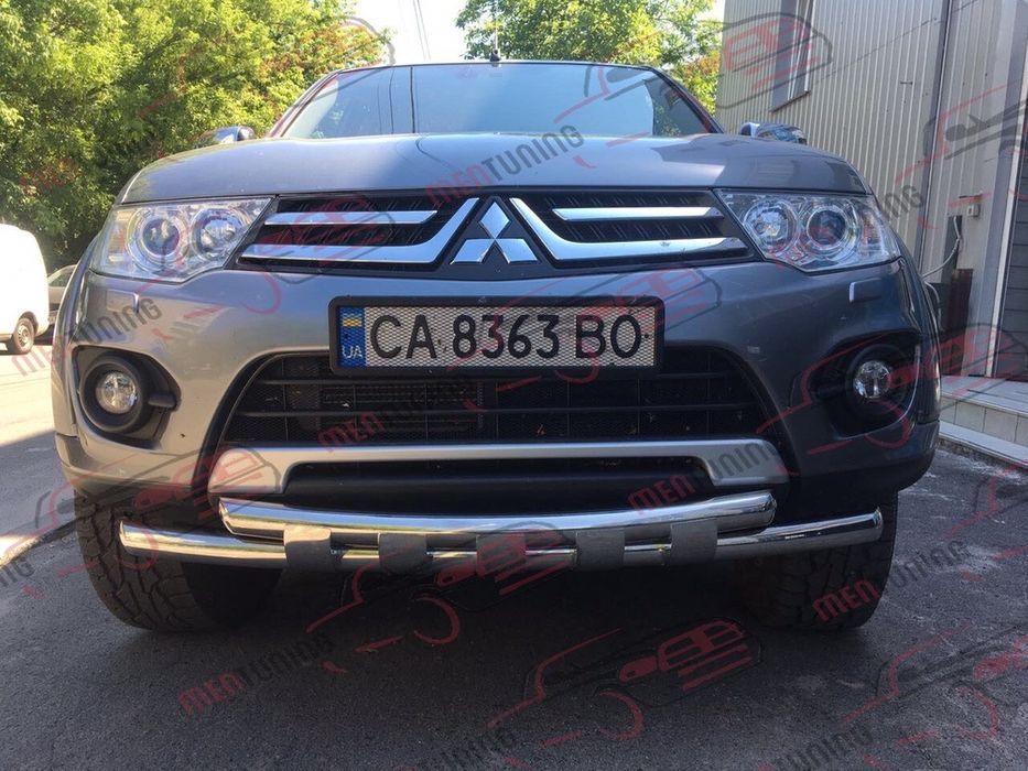 Кенгурятник для Mitsubishi L200 защита бампера обвес из нержавейки