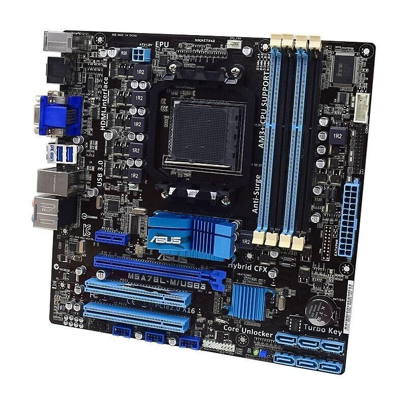Материнская плата Asus M5A78L-M/USB3 (sAM3+, AMD 760G, PCI-Ex16) Б/В