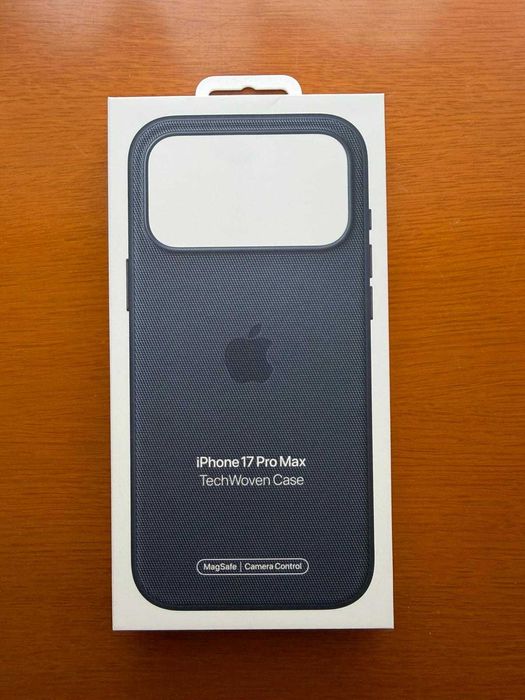 Capa em tecido TechWoven com MagSafe para iPhone 17 Pro Max – Azul