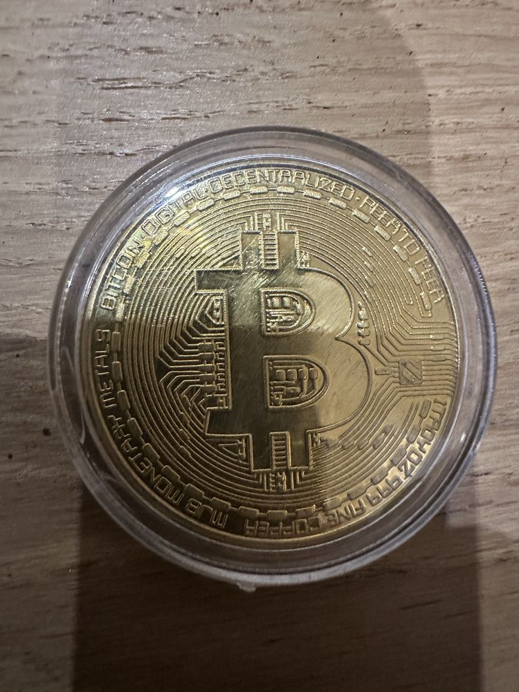 Moeda bitcoin fisica