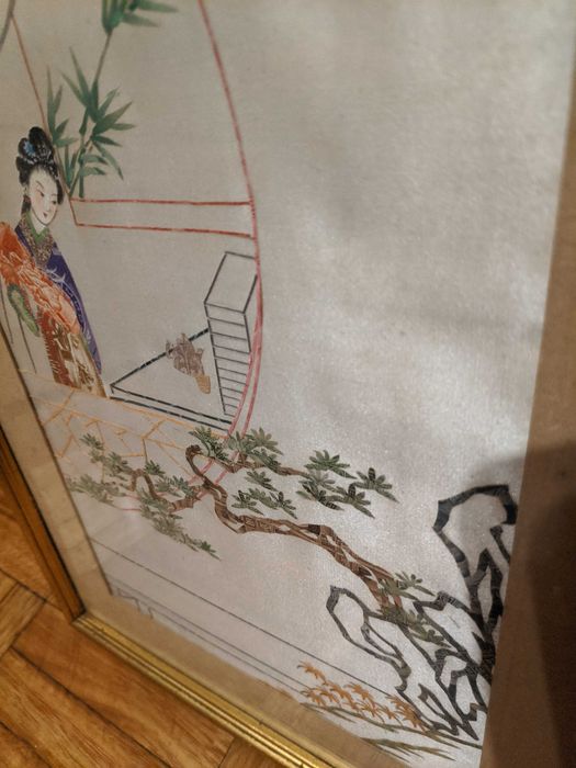 2 quadros Jianzhi - arte oriental