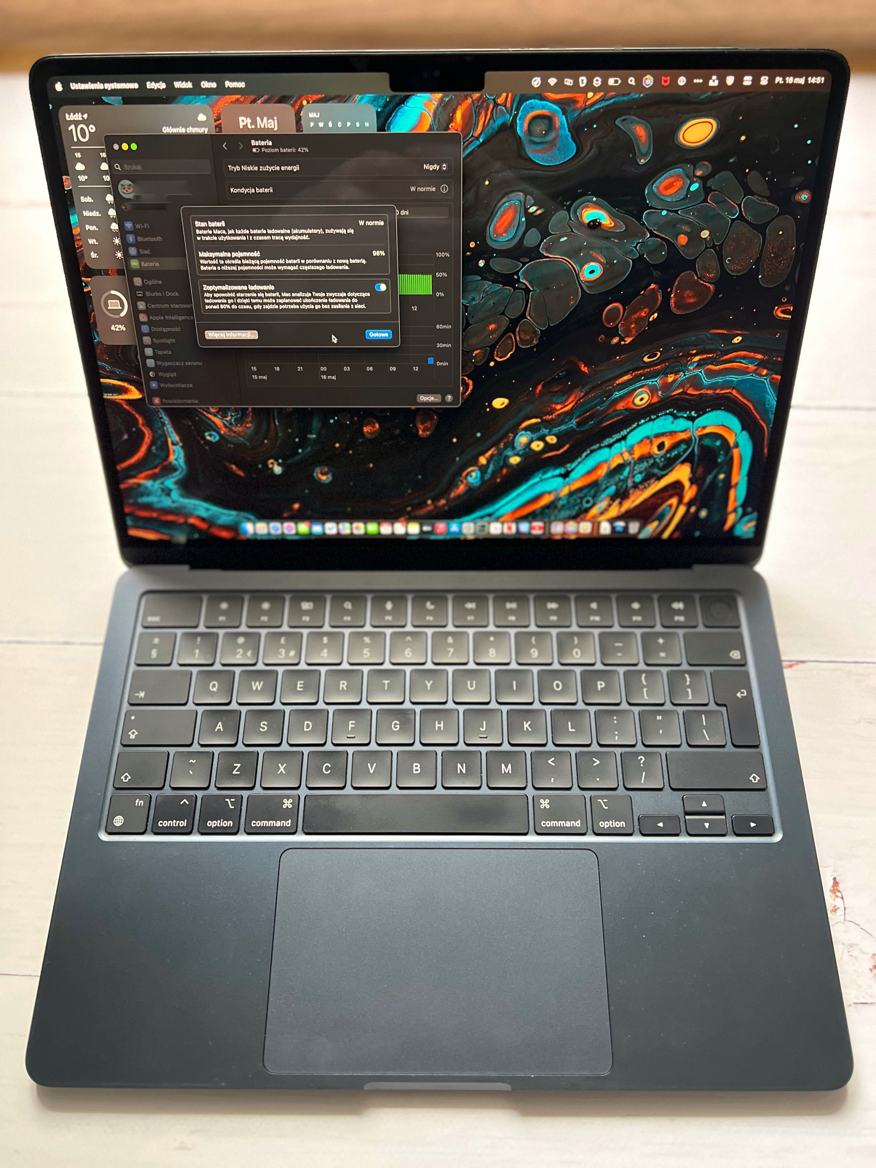 Apple Macbook Air M2 8GB/256GB kolor Midnight