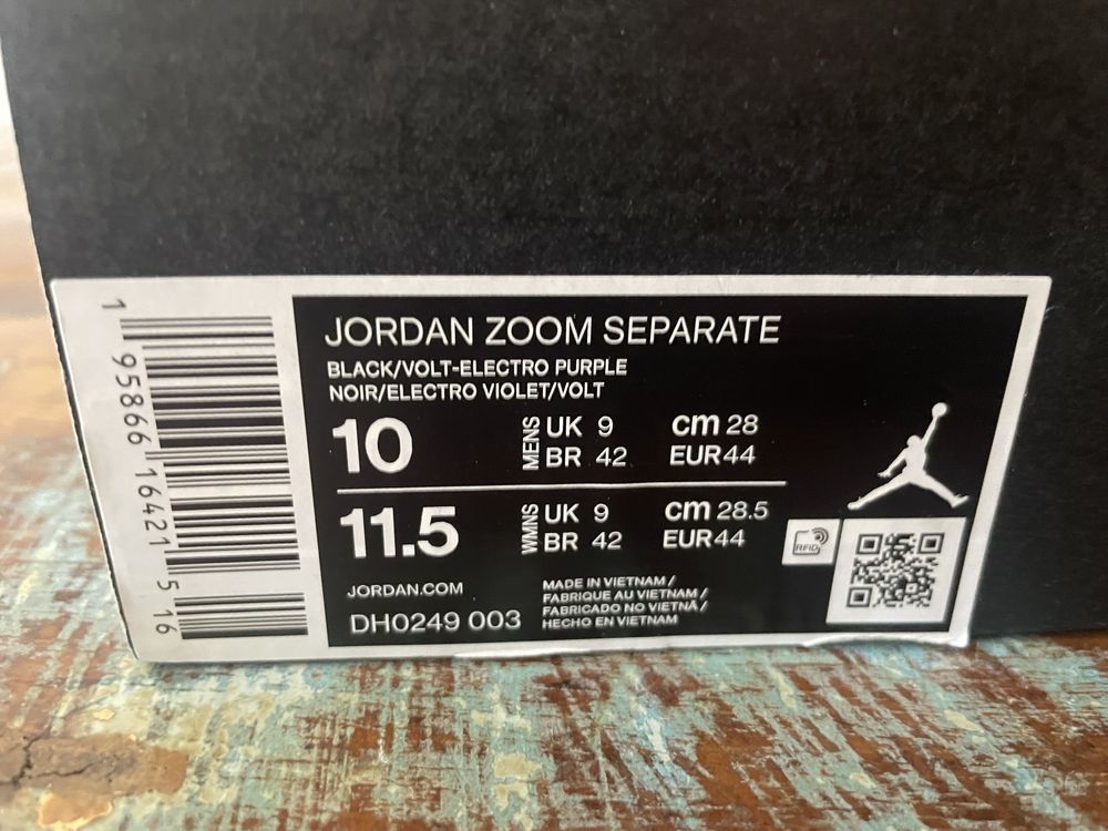 Jordan ZOOM SEPARATE, oryginał z Zalando, gwarancja, męskie rozm. 44